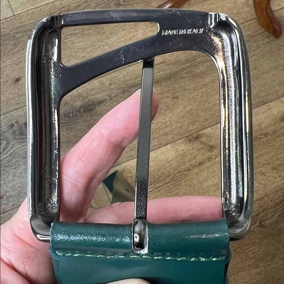 United Colors of Benetton Hunter Green Thick Leather Belt XS main image 7